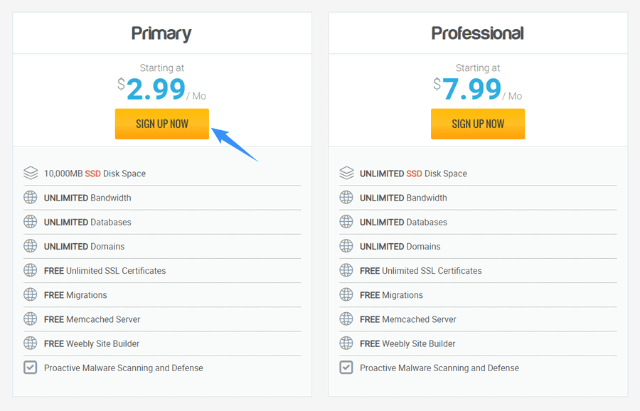 chọn gói hosting hawkhost