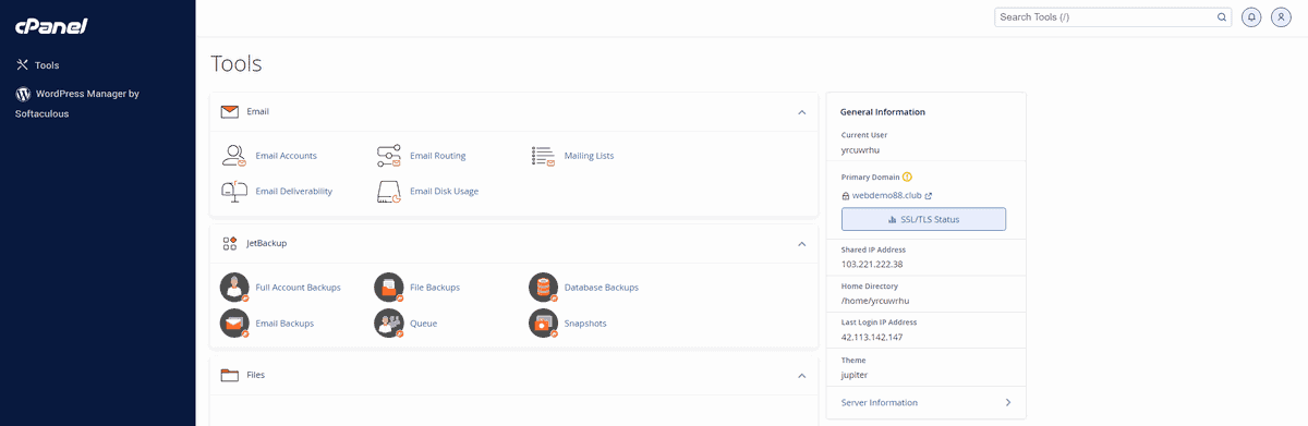 azdigi sử dụng control panel cpanel