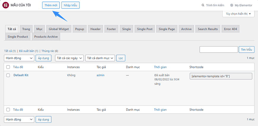 cách thêm mới template maintenance mode