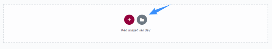 thêm lại mẫu đã sử dụng template elementor