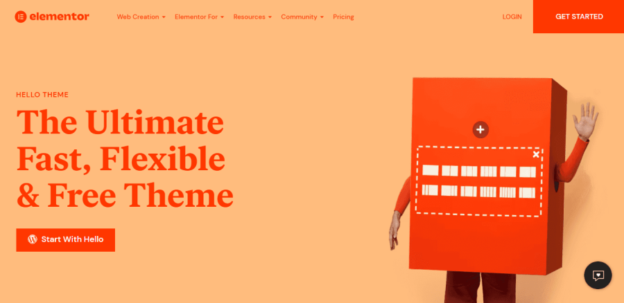 theme hello elementor cho elementor