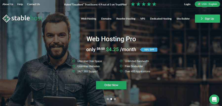 stablehost top 10 hosting tốt nhất