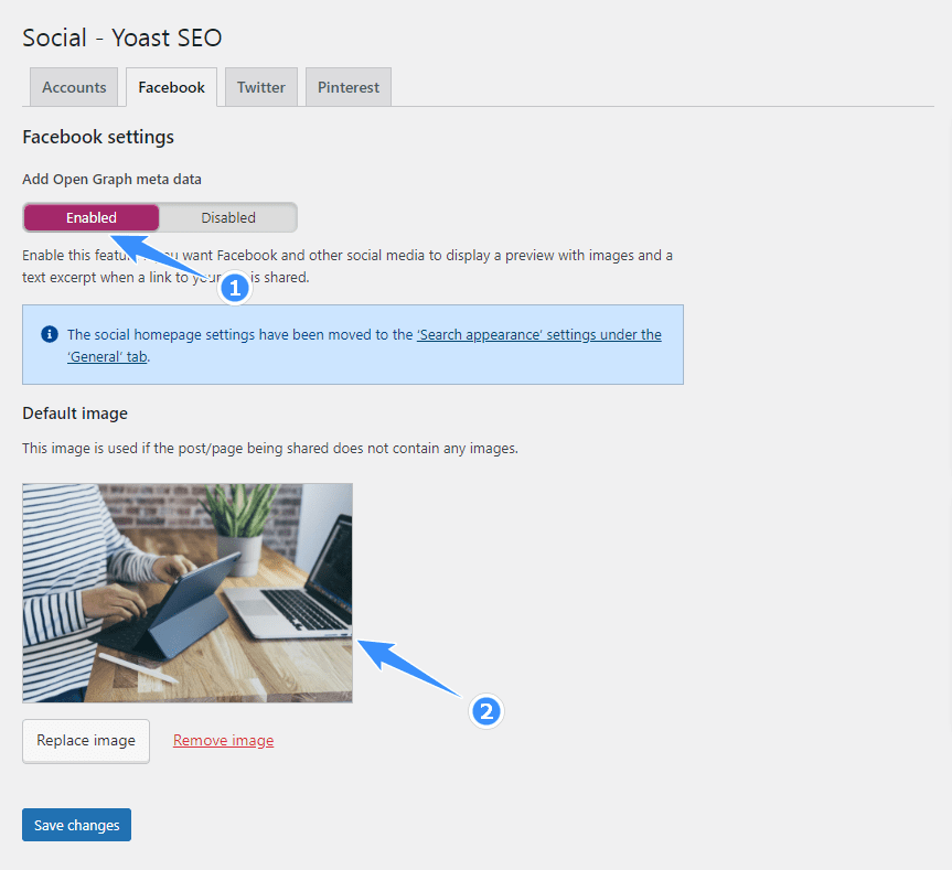 thiết lập facebook preview yoast seo