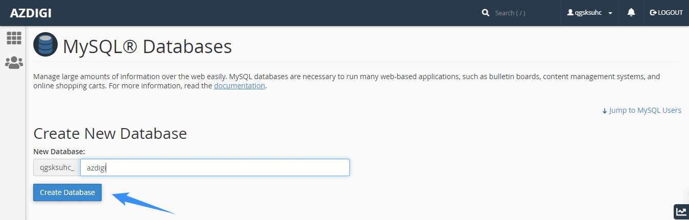 tien hanh tao database
