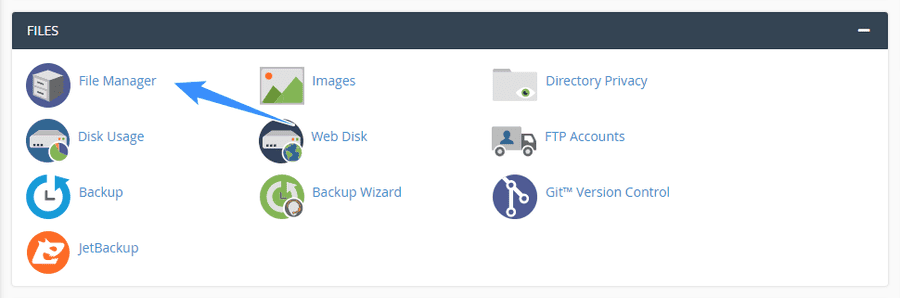 truy cập file manager của host
