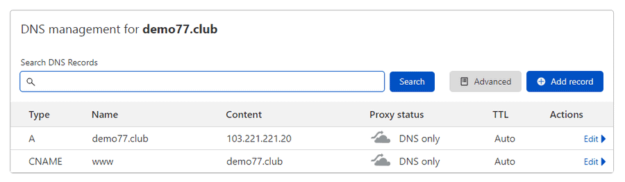 cách trỏ tên miền bằng địa chỉ ip với cloudflare