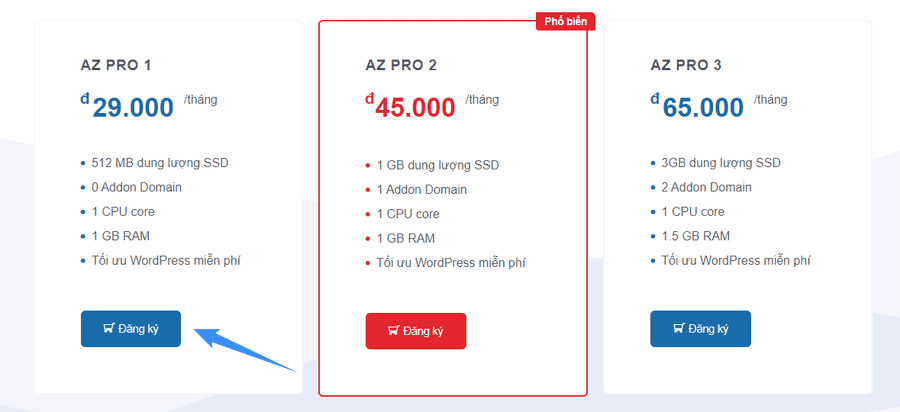 hosting free tham khảo hosting giá rẻ tại azdigi