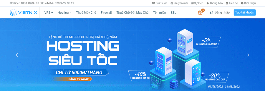 mua hosting giá rẻ ở đâu vietnix