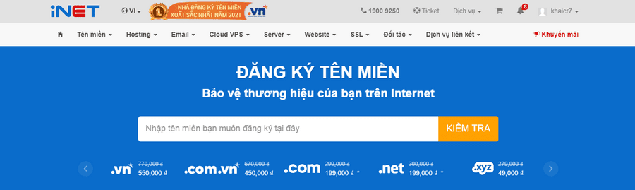 inet nhà cung cấp hosting việt nam