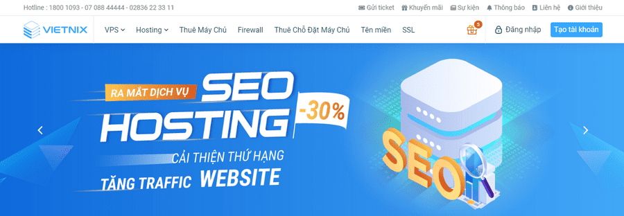 nhà cung cấp wordpress hosting Vietnix
