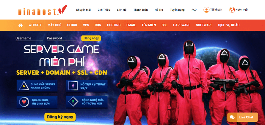 nha cung cap wordpress hosting vinahost