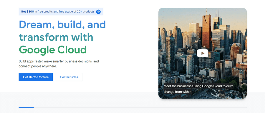 trang chu google cloud