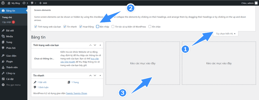 bang quan tri cua wordpress