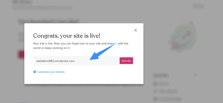 blog tại wordpress.com đã xuất bản thành công