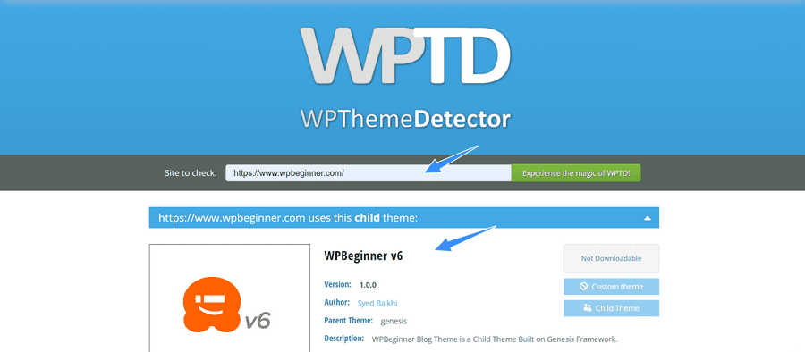 check theme WordPress nhanh bằng công cụ WPThemeDetector