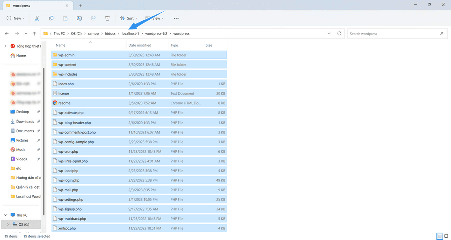 di chuyển toàn bộ file ra thư mục localhost