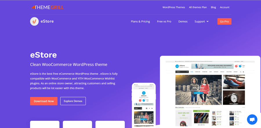 estore theme bán hàng miễn phí cho wordpress