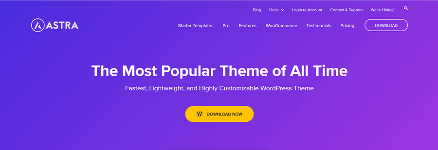 theme wordpress miễn phí astra