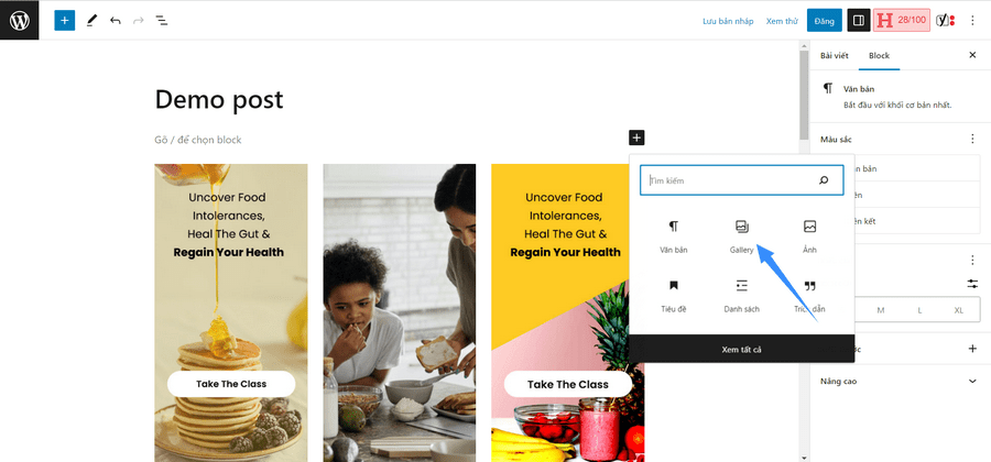 thủ thuật wordpress sắp xếp hình ảnh theo dạng cột