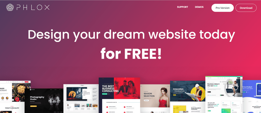 wordpress theme miễn phí phlox