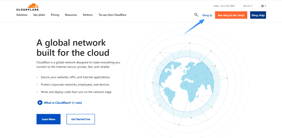 hướng dẫn đăng ký cloudflare