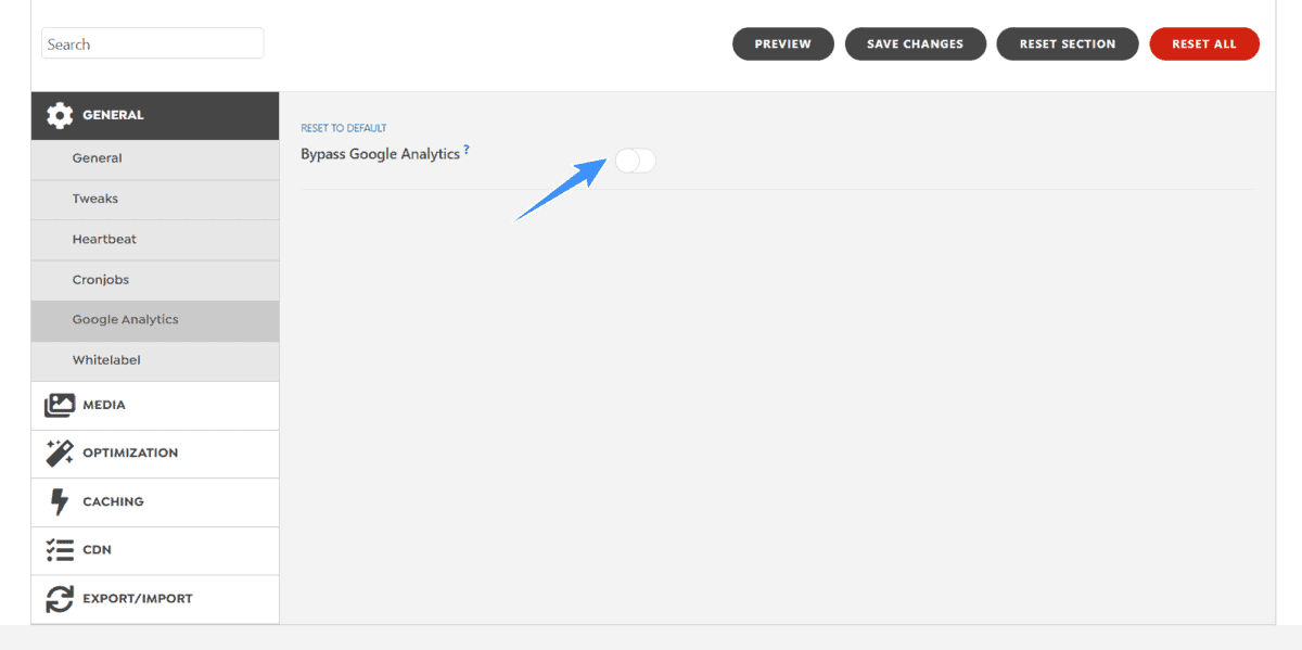 cài đặt Google Analytics swift performance
