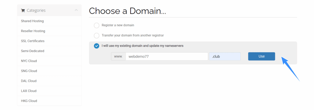 chọn tên miền cho hosting hawkhost