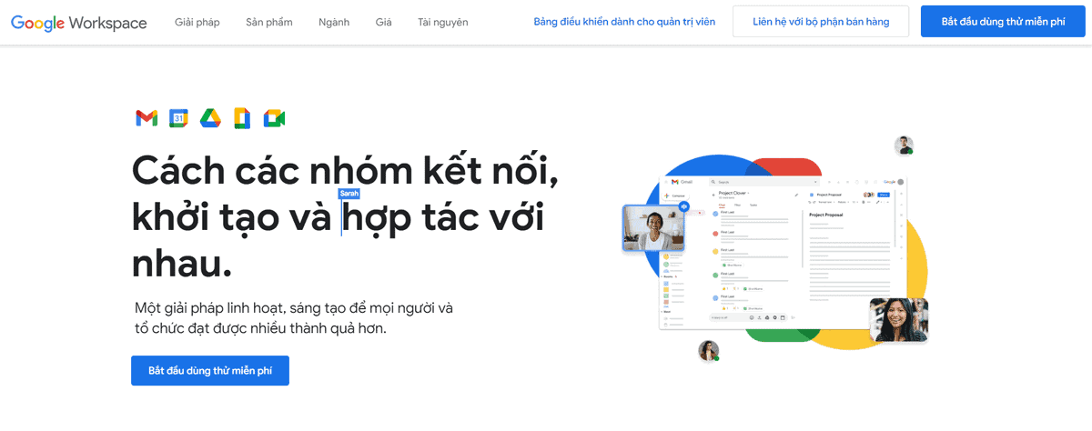 email doanh nghiệp theo tên miền Google Workspace
