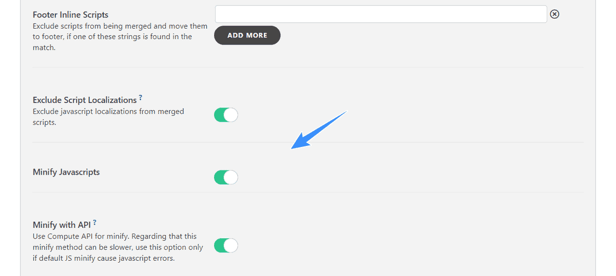 minify javascript file swift performance