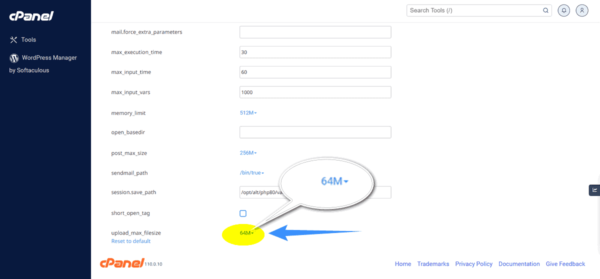 tăng giới hạn kích thước upload file trên hosting