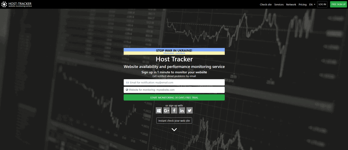 công cụ test tốc độ hosting host tracker
