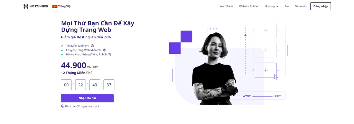 hostinger hosting nước ngoài chất lượng