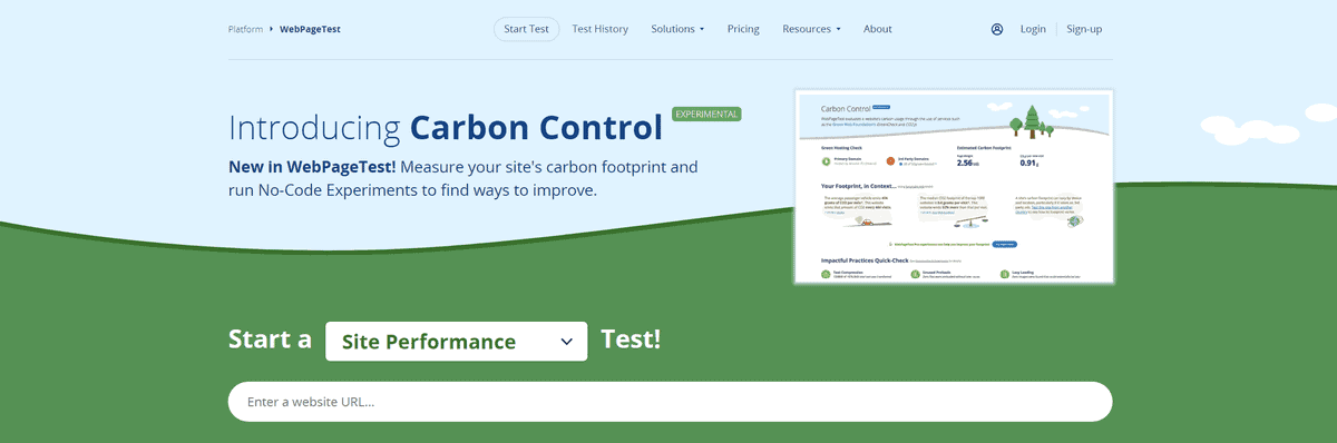 webpagetest kiểm tra tốc độ hosting