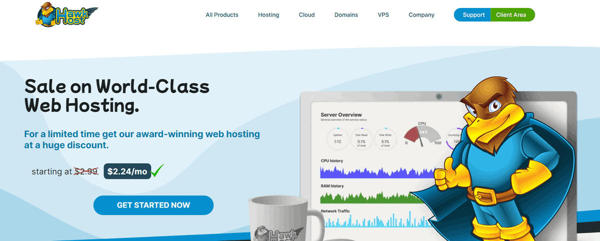 hosting phòng chống ddos hawkhost