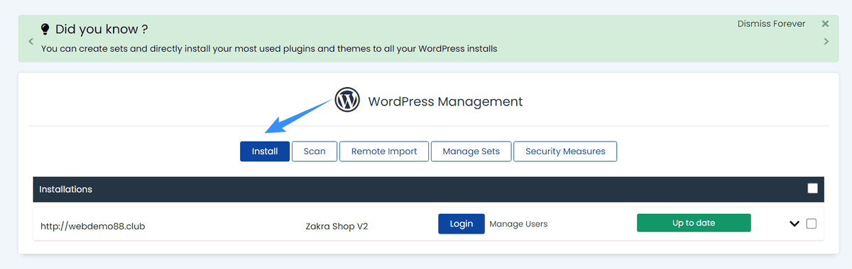 cài đặt wordpress nhanh trên cpanel