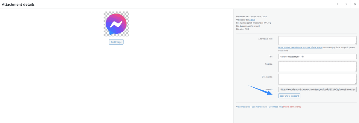 url hình ảnh icon facebook messenger